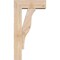 Ekena Millwork Funston Block Smooth Bracket w/ Offset Brace, Douglas Fir, 5 1/2"W x 14"D x 26"H BKT0604X14X26FST05SDF - alternate 3